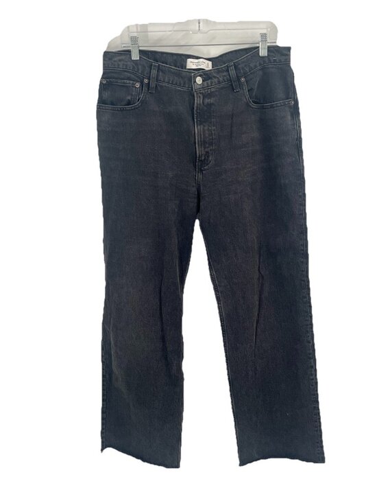 Abercrombie & Fitch Denim - Abercrombie & Fitch 90s Relaxed Jeans High Rise Black Jeans Sz 12